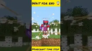 @PSD1 Stop Time in Minecraft 😱| how it possible| #youtubeshorts #viralshorts #shorts