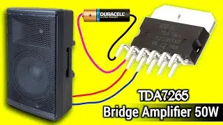 Make a TDA7265 Bridge Amplifier Without PCB At Home || tda7265 ka Bridge Amplifier kaise bnaye
