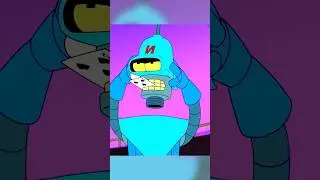 Professor Possesses Bender To Be Daredevil 😁 #futurama#funny#classiccartoons #shorts