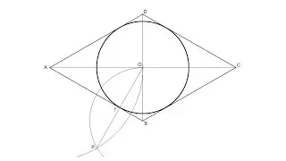 How to inscribe a Circle into a given Rhombus