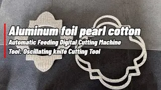Aluminum foil pearl cotton cutting machine with oscillating knife tool