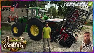 🐑LA FERME DE LA COCHETIERE🐄FOIN, RANGEMENT DE LA PAILLE ET NOUVEAU SEMOIR😍FARMING SIMULATOR 25 !