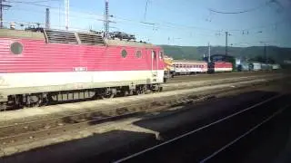 A train ride in Slovakia: Nove Mesto n. Vahom - Liptovsky Mikulas, in passenger view, part.1/2