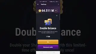 Connect ton keeper on Tapswap and double the balance