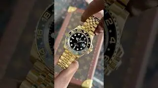 Rolex GMT Master II 40mm 126718GRNR Yellow Gold Jubilee Black Dial 🔥