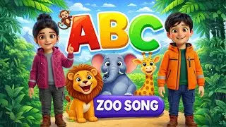 ABC Zoo Song 🦁🐘 | Learn Alphabet with Animals & Sounds | Kids Nursery Rhyme