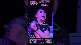 Kyndall Fire 🔥 Carnival Jubilee 80's Rock & Glow Party #carnivalcruise #choosefun