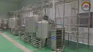 Automatic plant-based milk production line industrial vegetable protein drinks processing plant