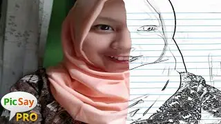 PICSAY PRO-edit foto setengah gambar di kertas