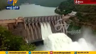 Srisailam project receives heavy inflow | Three gates lifted