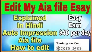 Edit Auto Impression app || Free Aia file given in description😀😀