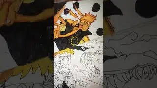 Half drawing of Naruto All forms #naruto Shippuden#drawing#shorts