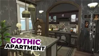 I built a GOTH apartment in The Sims 4