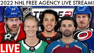 2022 NHL FREE AGENCY LIVE STREAM! BIG TRADES REVEALED! (NHL Trade Rumors &  Signings/News Talk)