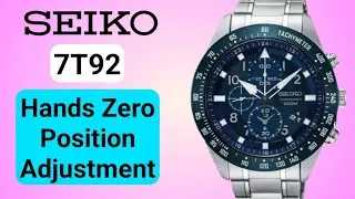 How to reset the chronograph hands Seiko watch || seiko caliber 7T92