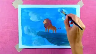 Painting Disney's Lion King ♫ Relaxing Art and Music