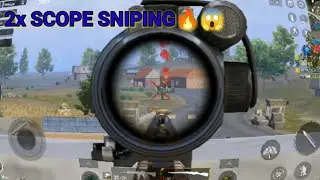 2X SCOPE AMAZING SNIPING🔥🔥😱😱 BGMI #bgmi #op  #sniping