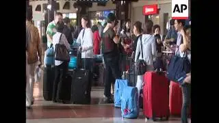 Scenes from Jakarta airport amid fears volcanic ash may affect flights