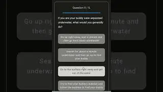 Scuba Quiz App.