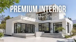 High End Modern Mansion with Minimalist Architecture and Premium Interior Design
