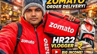Zomato Orders + City Ride 😍 | Day Time Full Vlog | Rider Life&rdquo;&ldquo; Full Day Rider Vlog | HR22 Vlogger&rdquo;