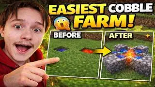 Minecraft Beginner 4 Way Cobblestone Generator Guide (Fast & Easy!)