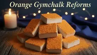 🧡 Orange Gymchalk Reform | Ultra Dusty & Super Soft Crush 🍊#asmr #Gymchalk 