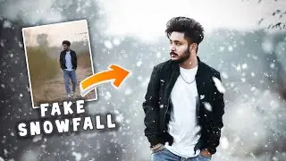 Create Realistic Snow Fall In Photos - Winter Editing - Picsart or Lightroom mobile Tutorial