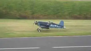 Sam Parfitt's Comp-ARF F4U Taxi Test