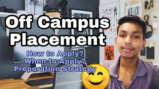 How to Apply for Off Campus Placements? 2021 - 2022 Batch