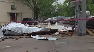 Storms leave damage in parts of Denton County in North Texas