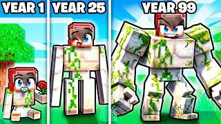 Living 99 YEARS as an IRON GOLEM!