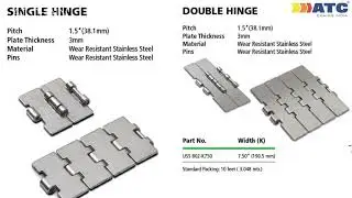 SS SLAT CHAIN - ATC CHAINS INDIA