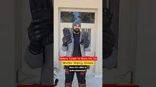 Viaterra Tundra Vs Rynox Dry Ice winter Riding Gloves || #shorts