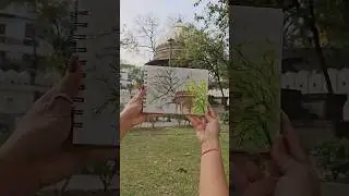 live watercolor painting #livepainting #watercolorpainting #shorts #watercolor  #shivanijaiswalart