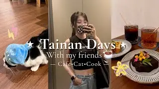 台南Vlog｜回到大學城市的宅・朋友家・慢生活🐱🍰🍝