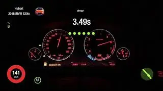 BMW 550i N63 xDrive 100-200km/h drag test.