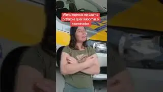 Aluna querendo subornar o instrutor da auto escola