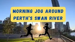 Running /Jogging  POV around the Swan River Perth