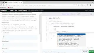 Exception Handling | Java Hacker Rank