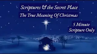 The True Meaning of Christmas| 5 Minute -Scripture ONLY Meditation | John 3:16-17