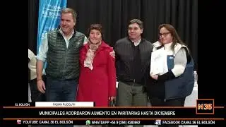 MUNICIPALES ACORDARON AUMENTO EN PARITARIAS HASTA DICIEMBRE. FABI&Aacute;N RUDOLPH RELACIONES INSTITUCIONAL