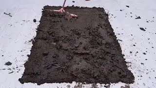 This carpet spends 5 years in a messy and dirty yard - carpet cleaning at home