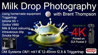 Droplet  Photography using Triggertrap Godox V860 and the Smoke Ninja machine & homemade equipment