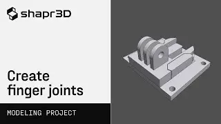 Action camera mount, part 4: Create finger joints for accessory attachments | Modeling projects