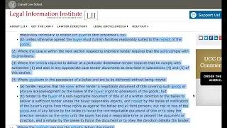UCC  ARTICLE 2 Part 5 PERFORMANCE