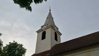 Bratislava - Vajnory (SK) Kostol Sedembolestnej Panny Márie -zvonenie pred sv. omšou / zvony (ext.)