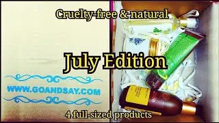 Goandsay Box July | Unboxing & Review | Haircare & Skincare | Cruelty-free Subscription Box
