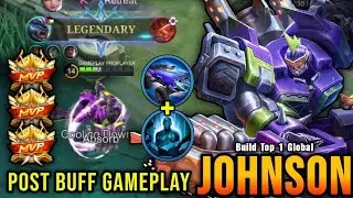 POST BUFF JOHNSON DESTROYED RANK 😈 | MVP Every Match | MLBB