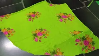 చీరని 2 Long Frocks గా కటింగ్ చేయడం ఎలానో చూడండి✂️✂️💯 | Frock Cutting For Beginners | Frock Cutting 